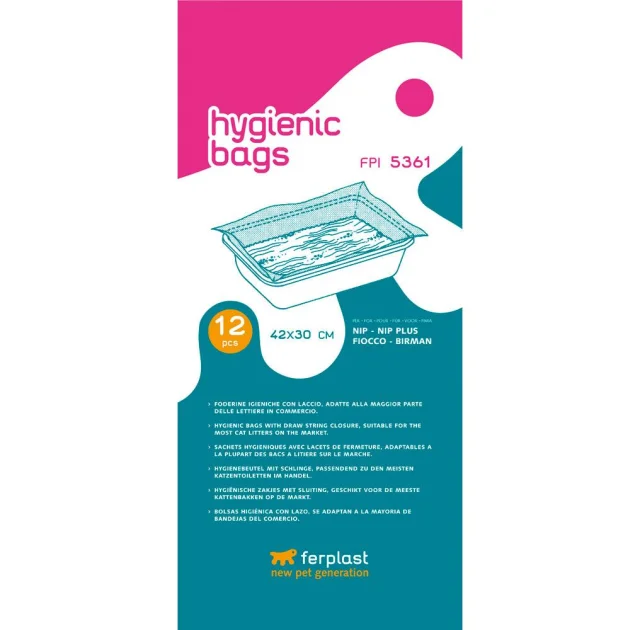 Гигиенические пакеты FPI 5361 Hygienic Bags Medium для туалетов, 42x30 см