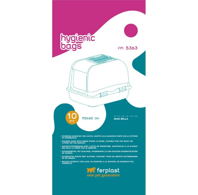 Гигиенические пакеты FPI 5363 Hygienic Bags для туалета Maxi Bella, 70x40 см