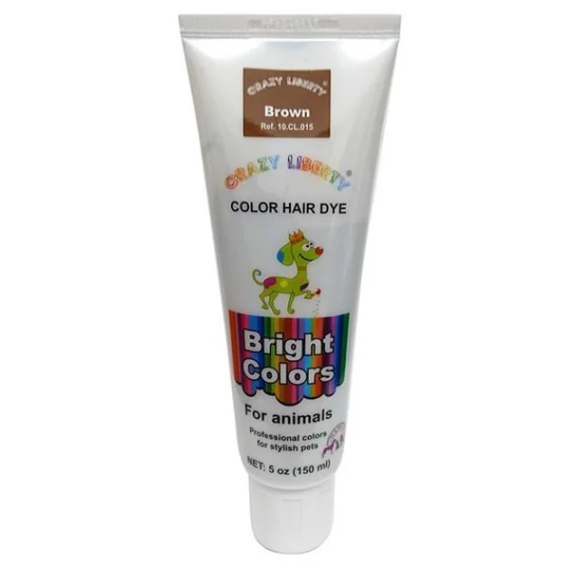 Фарба для вовни Crazy Liberty Color Hair Dye 150 мл. Brown.