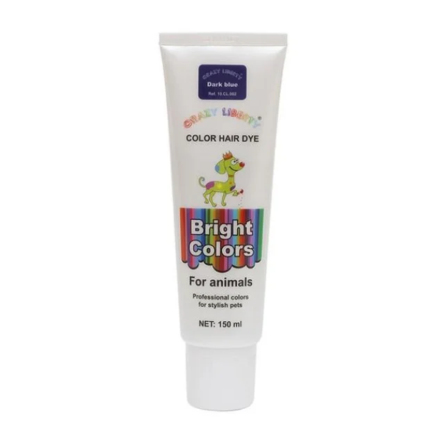 Фарба для вовни Crazy Liberty Color Hair Dye 150 мл. Dark Blue.