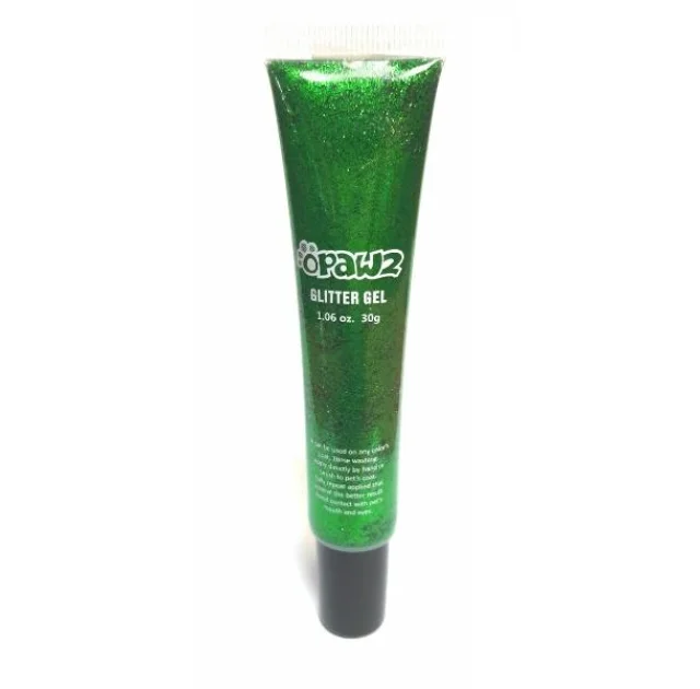 Гель с блестками для шерсти Opawz Pet Glitter Gel Green  30 мл