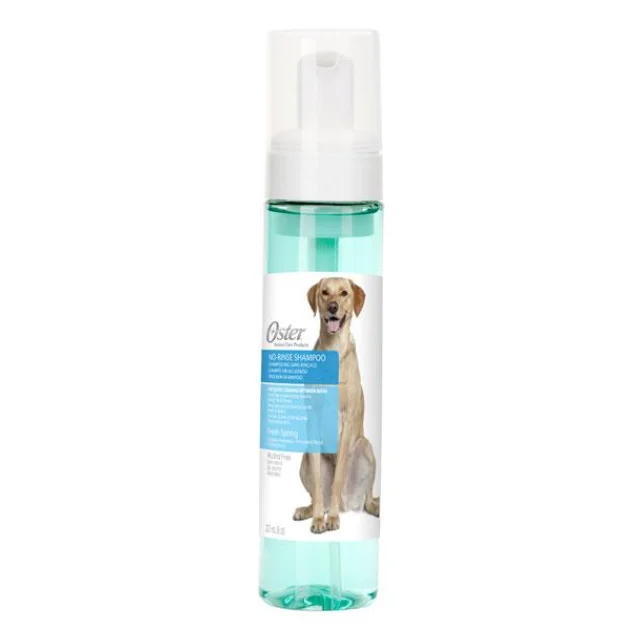 Шампунь-спрей для животных OSTER PET RETAIL безводный, быстрая очистка флакон 237 мл.