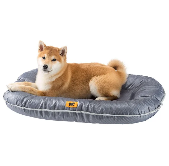 Подушка с бортиками Ferplast Oscar 120 Cushion Grey для собак, прочная ткань, серая, 120×80×13,5 см