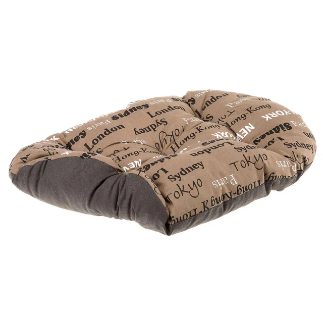 Подушка-подстилка Ferplast Relax 78/8 Map Blue-Grey-Black для кошек и собак, 78×50 см