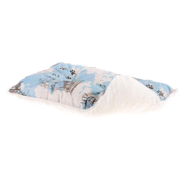 Лежак Ferplast Coccolo 50 Map Blue-Grey для собак і котів, 55×45×20 см