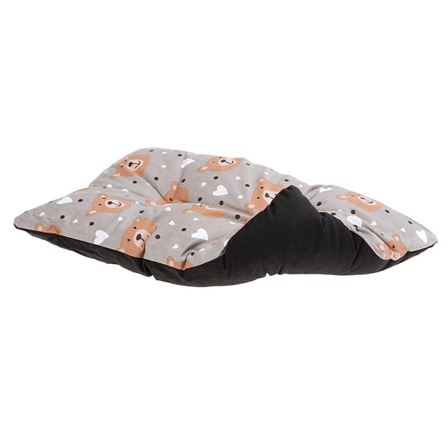 Лежак Ferplast Coccolo 80 Teddy-Fox для собак і котів, 78×56×22 см