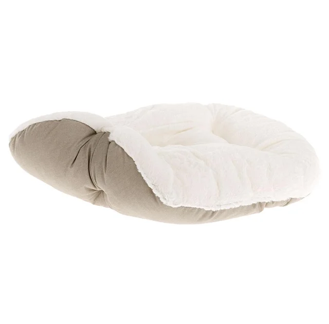 Лежак Ferplast Dandy F 65 для собак і котів, з штучним хутром, 65×46×17 см