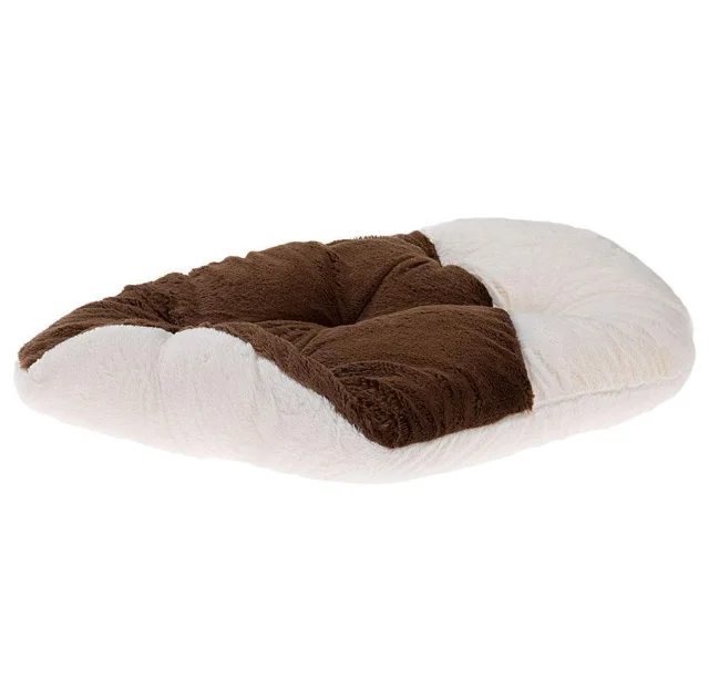 Меховая подушка Ferplast Relax 55/4 Soft Brown для кошек и собак, коричневая, 55×36 см