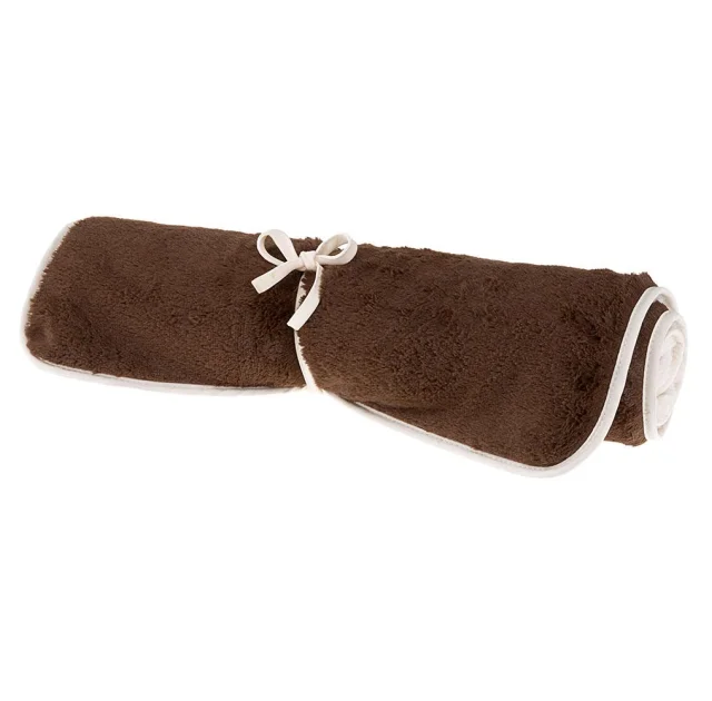 Двосторонній хутряний килим Ferplast Nanna 100 Soft Blanket Brown для собак і котів, коричневий, 98×65 см