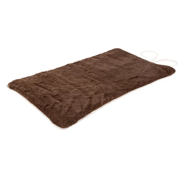 Двосторонній хутряний килим Ferplast Nanna 100 Soft Blanket Brown для собак і котів, коричневий, 98×65 см