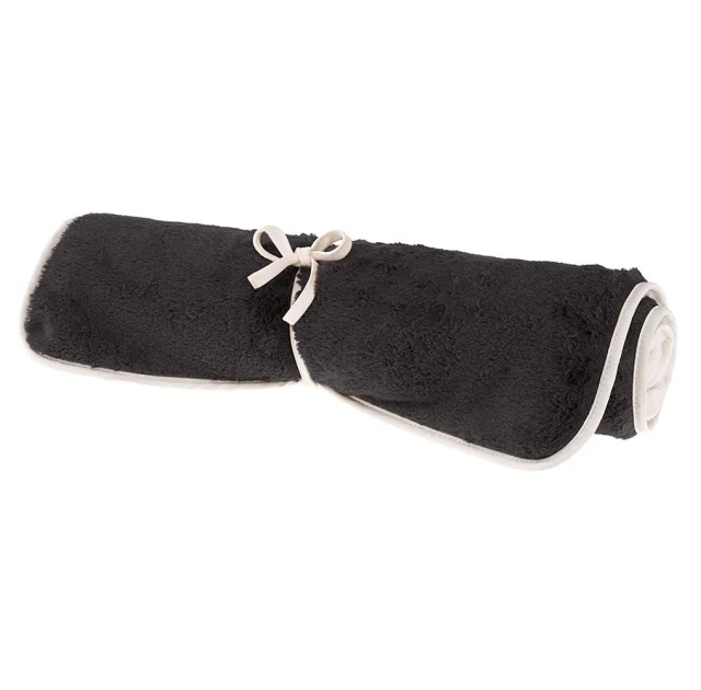 Двосторонній хутряний килим Ferplast Nanna 100 Soft Blanket Black для собак і котів, чорний, 98×65 см