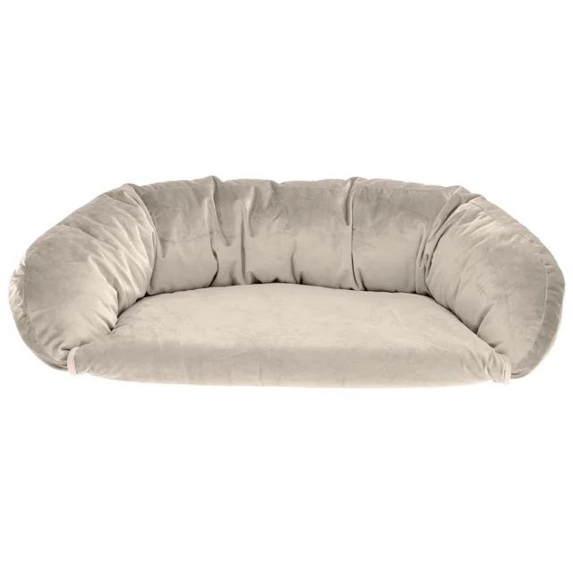 Диван с дополнительной зоной отдыха Ferplast Dundee Bedding Beige для собак, 65×85×17 см