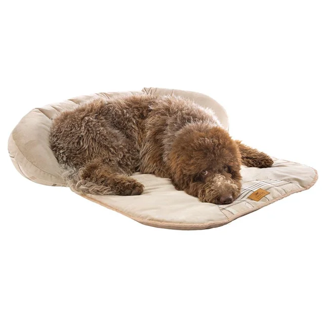 Диван с дополнительной зоной отдыха Ferplast Dundee Bedding Beige для собак, 65×85×17 см