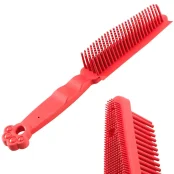 Ferplast GRO 5941 резиновая щетка для сбора шерсти для собак, 4x4x27 см