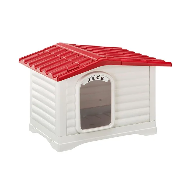 Собачья будка из термопластичной смолы Ferplast Dogvilla 70 Smile, с индивидуальной табличкой, 73x59x53 см