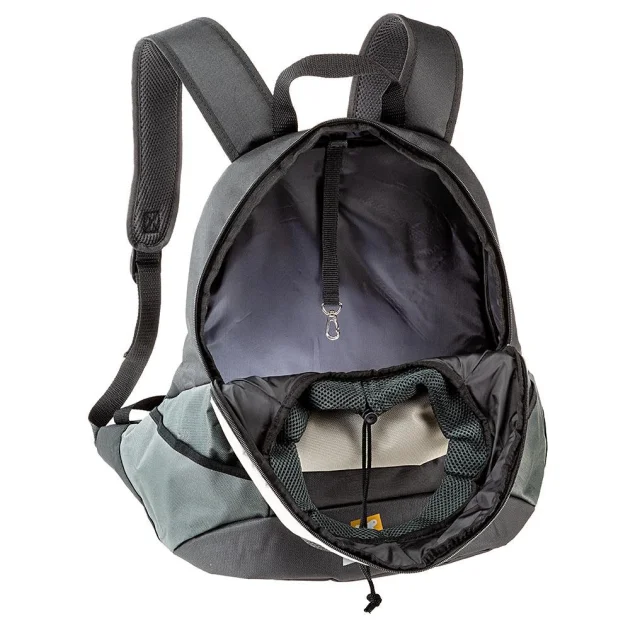 Рюкзак-переноска Ferplast Kangoo Large Grey Backpack для мелких собак, серая, 41.5×20×43 см