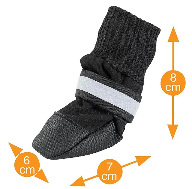 Захисне взуття Ferplast Protective Shoes Black для собак, розмір S, чорна, 6×7×8 см