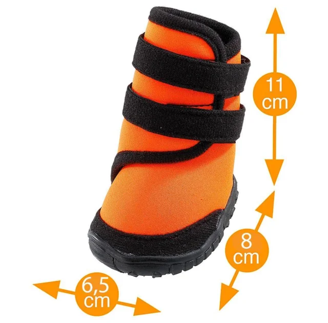 Захисне взуття Ferplast Trekking Shoes для собак, розмір M, помаранчева, 6.5×8×11 см