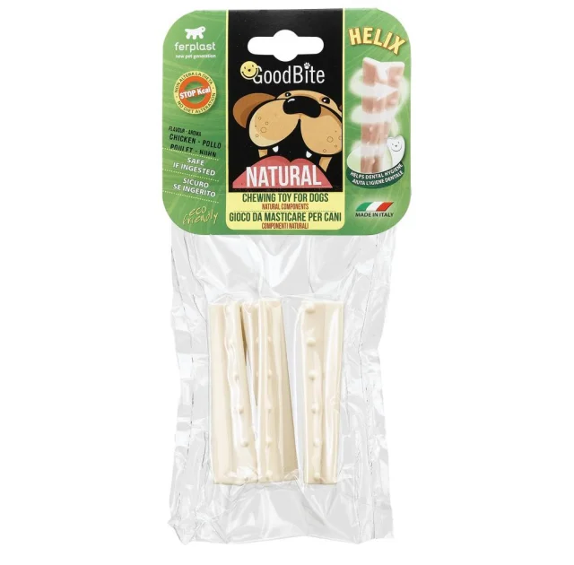 Жевательная игрушка Ferplast GoodBite Natural Chicken Helix S для собак, 1,9x1,9x8,5 см