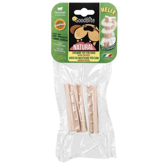 Жевательная игрушка Ferplast GoodBite Natural Ham Helix S для собак,1,9x1,9x8,5 см