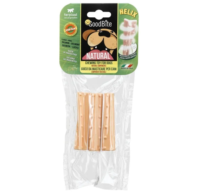 Жевательная игрушка Ferplast GoodBite Natural Salmon Helix S для собак, 1,9x1,9x8,5 см
