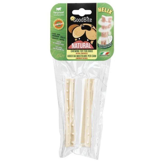 Жевательная игрушка Ferplast GoodBite Natural Chicken Helix M для собак, 2,2x2,1x12 см