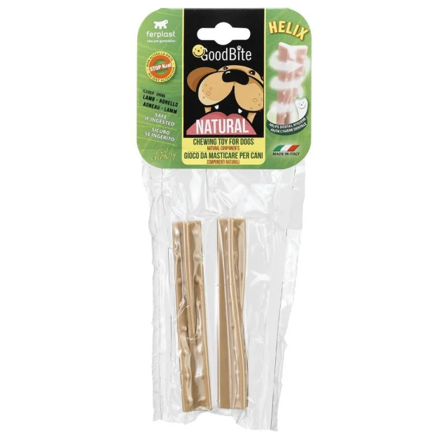 Жевательная игрушка Ferplast GoodBite Natural Lamb Helix M для собак, 2,2x2,1x12 см
