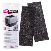 Ferplast L483 Aktive Coal Filter Запасной угольный фильтр для кошачьего туалета Genica, 24x10x5,3 см