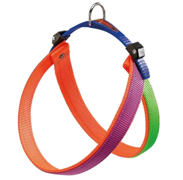 Ferplast Agila Colors 4 Purple-Orange шлейка из нейлона, для собак, 44x52 см