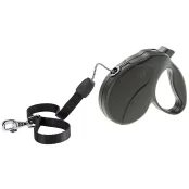Поводок-рулетка для собак до 50 кг Ferplast Amigo Easy L Cord Nero cо шнуром, черный, 5 м