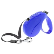 Поводок-рулетка для собак до 50 кг Ferplast Amigo Easy L Tape Blue c лентой, синий, 5 м