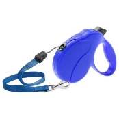 Поводок-рулетка для собак до 25 кг Ferplast Amigo Easy M Cord Blue cо шнуром, синий, 5 м