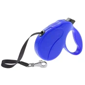 Поводок-рулетка для собак до 25 кг Ferplast Amigo Easy M Tape Blue c лентой, синий, 5 м