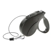 Поводок-рулетка для собак до 12 кг Ferplast Amigo Easy Mini Cord Nero cо шнуром, черный, 3 м