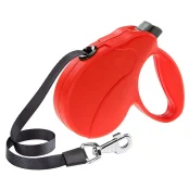 Поводок-рулетка для собак до 15 кг Ferplast Amigo Easy S Tape Rosso c лентой, красный, 5 м