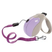 Поводок-рулетка Ferplast Amigo L Cord Beige-Purple Lead для собак c тонким шнуром, 16x3,8x15 см