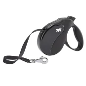 Поводок-рулетка Ferplast Amigo L Cord Black Lead для собак cо шнуром, 16x3,8x15 см