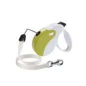 Поводок-рулетка Ferplast Amigo M Cord White-Green Lead для собак cо шнуром, зелено-белый, 15x3,6x14 см