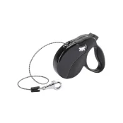 Поводок-рулетка Ferplast Amigo Mini Cord Black Lead для собак cо шнуром, черный, 12x3x10 см