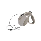 Поводок-рулетка Ferplast Amigo Mini Cord Dove-Grey Lead для собак cо шнуром, бежево-серый, 12x3x10 см