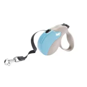 Поводок-рулетка Ferplast Amigo Mini Tape Beige-Blue для собак c стрічкою, бежево-блакитний, 12x3x10 см