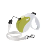 Поводок-рулетка Ferplast Amigo S Cord White-Green Lead для собак cо шнуром, зелено-білий, 14x3,6x12 см