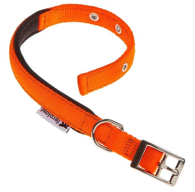 Нейлоновий нашийник Ferplast Daytona C25 / 45 Orange для собак, помаранчевий, A: 37x45 см, B: 25 мм