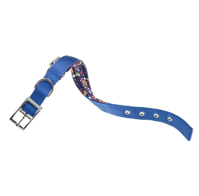 Нейлоновий нашийник Ferplast Daytona Fanasy C25 / 45 Blue для собак, синій, A: 37x45 см, B: 25 мм