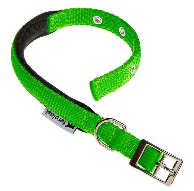 Нейлоновий нашийник Ferplast Daytona C25 / 53 Green для собак, зелений, A: 45x53 см, B: 25 мм
