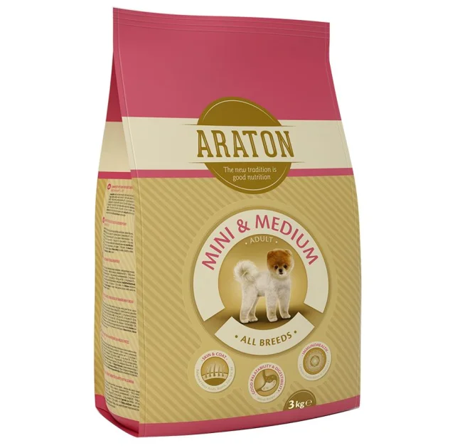 Сухий корм Araton Adult Mini & Medium для собак вагою від 2 до 26 кг, 3 кг