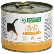 Консерва Natures Protection Adult Beef & Turkey для дорослих собак, 200 г