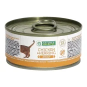 Консерва Natures Protection Adult Chicken & Herring для дорослих котів, 100 г