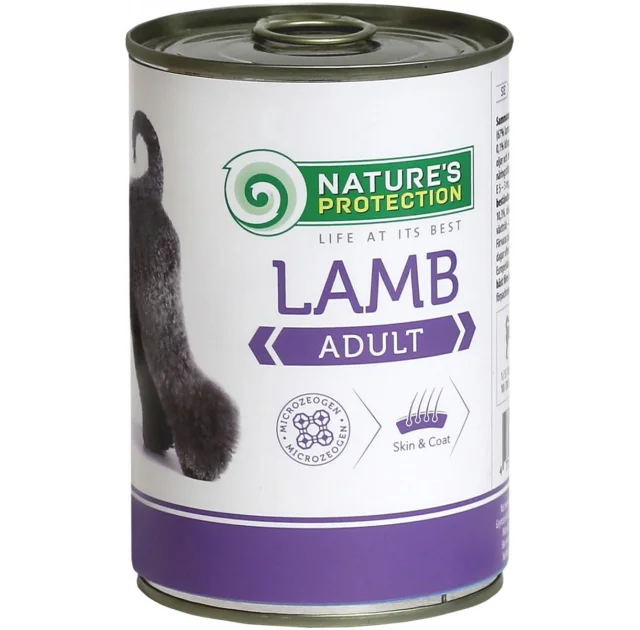 Консерва Natures Protection Adult Lamb для взрослых собак, 400 г