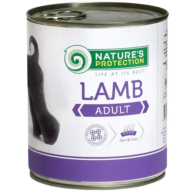 Консерва Natures Protection Adult Lamb для взрослых собак, 800 г
